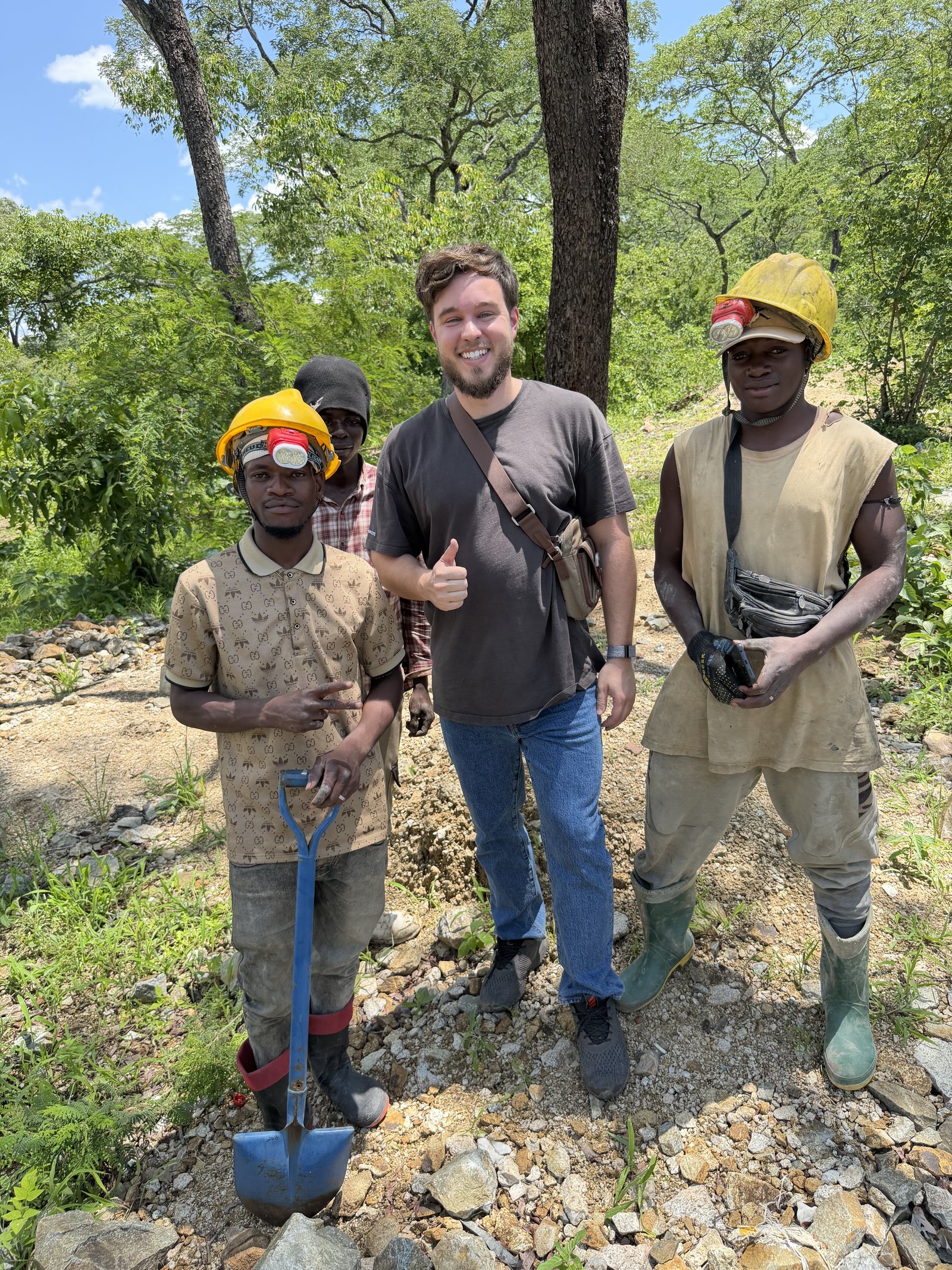 Joshua Eaton with operations team