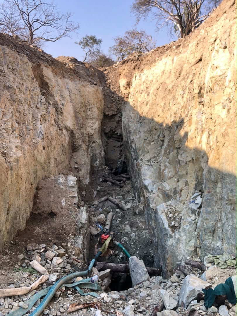 Excavation progress