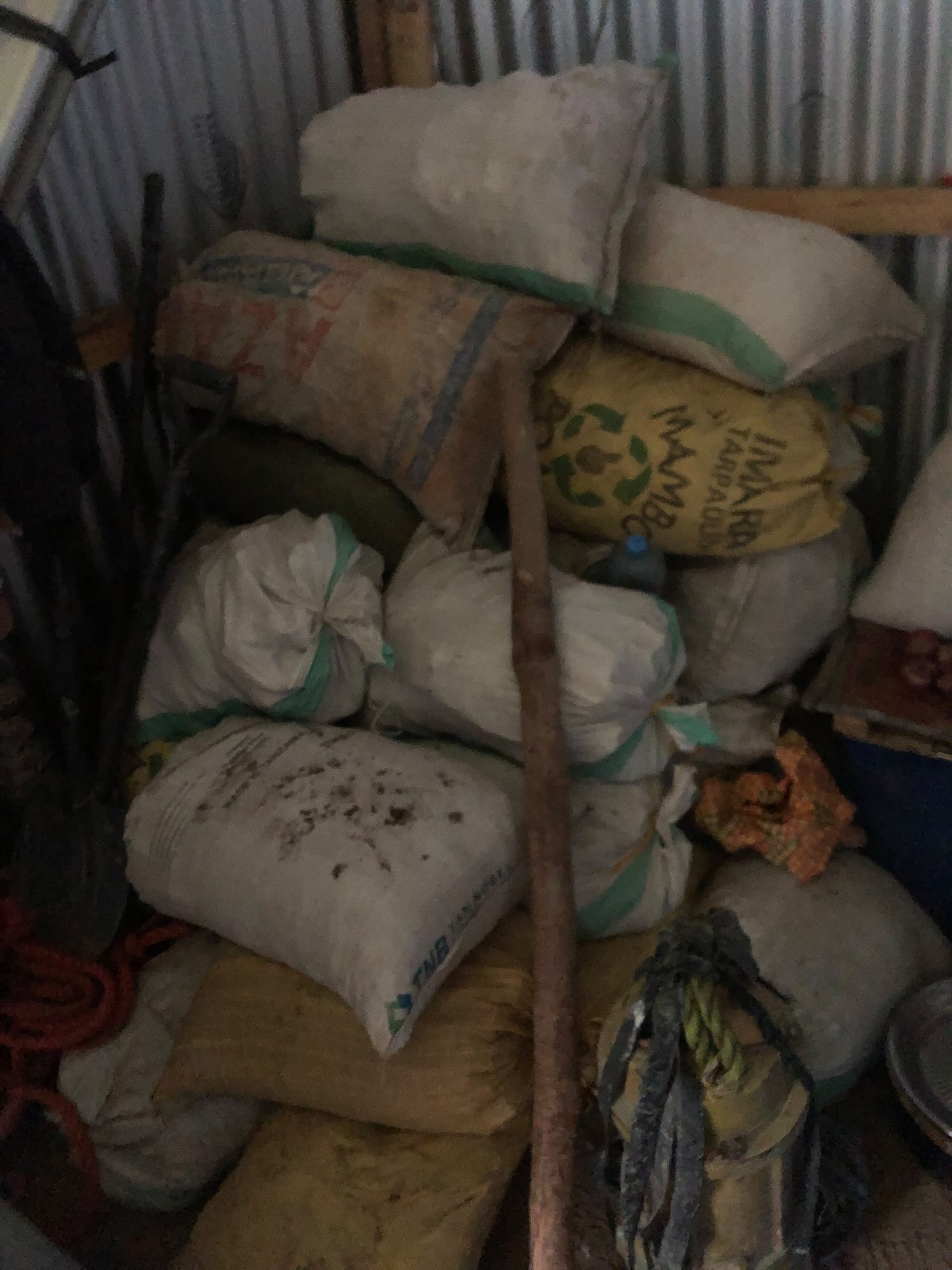 Ore stockpile