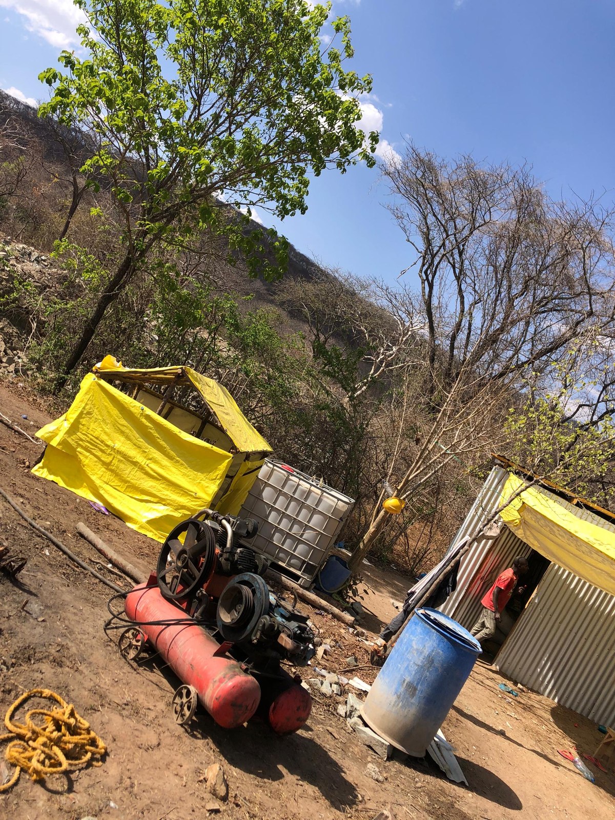 Compressor delivered on site
