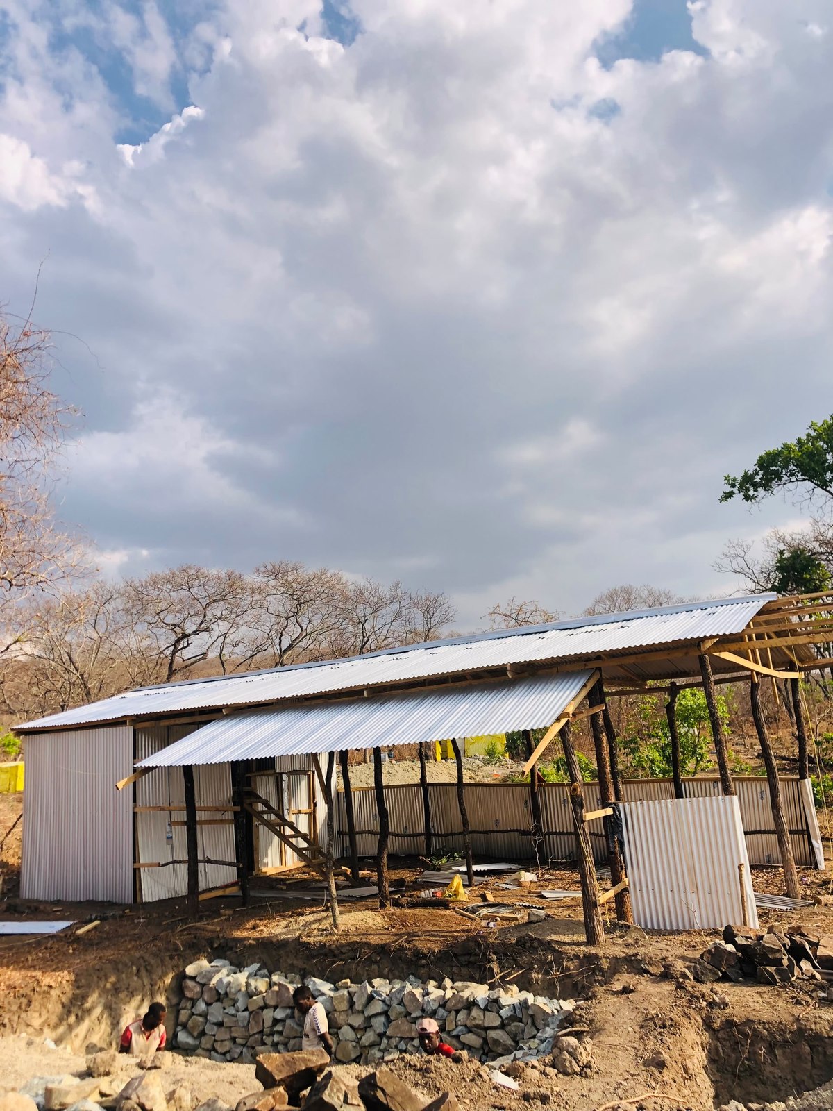 Processing zone shelter